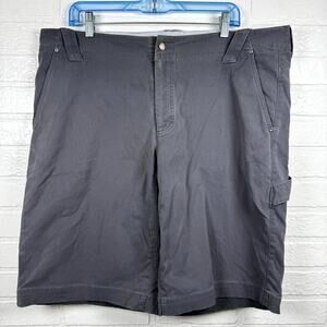 Mountain Hardwear Cargo Shorts Mens 38 Dark Gray Stretch Utility Hiking Outdoor